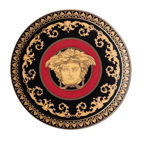 versace medusa plate|why did versace choose medusa.